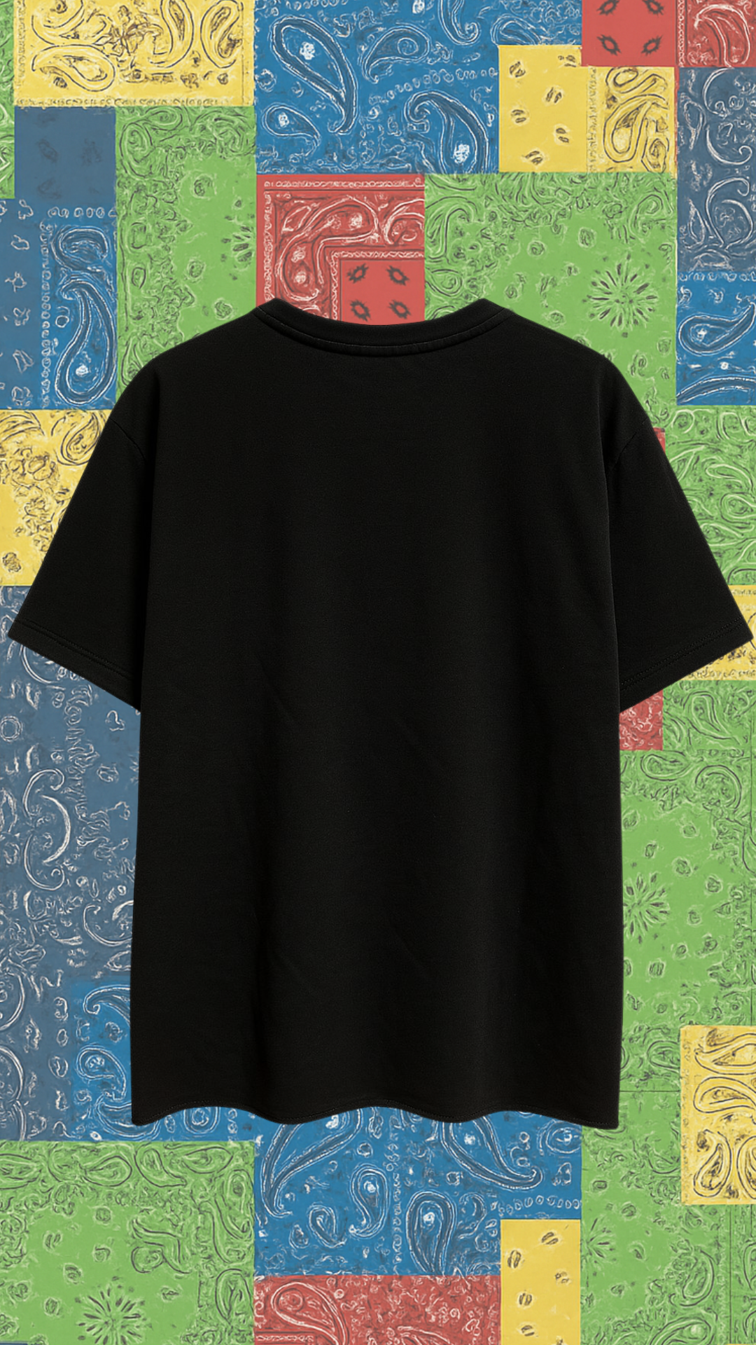 Tricou negru „Bandana”