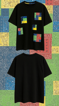 Tricou negru „Bandana”