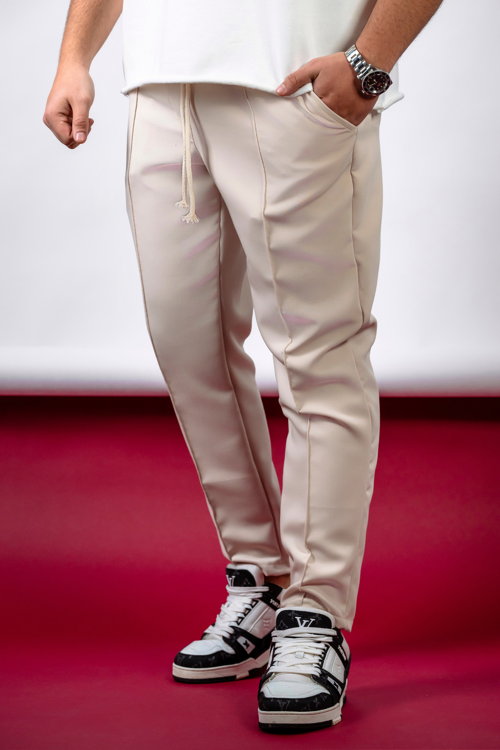 pantaloni-stofa-crem-barbati